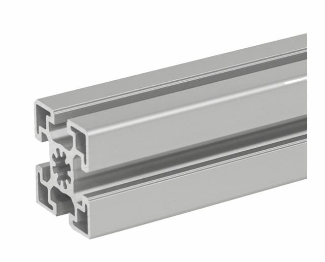 E+G Aluprofil, svær, 45x45-10, 2000mm, pk. á 4